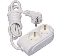 Удлинитель MAKEL 2х5м, с заземлением, 16А, защитные шторки, сечение 3х1.5 N2210064