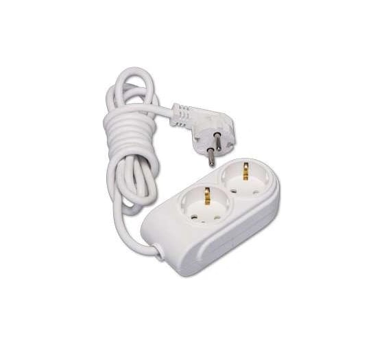 Удлинитель MAKEL 2х3м, с заземлением, 16А, защитные шторки, сечение 3х1.5 N2210044