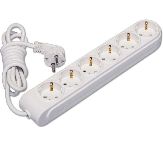 Удлинитель MAKEL 6х3м, с заземлением, 16А, защитные шторки, сечение 3х1.5 N6210044