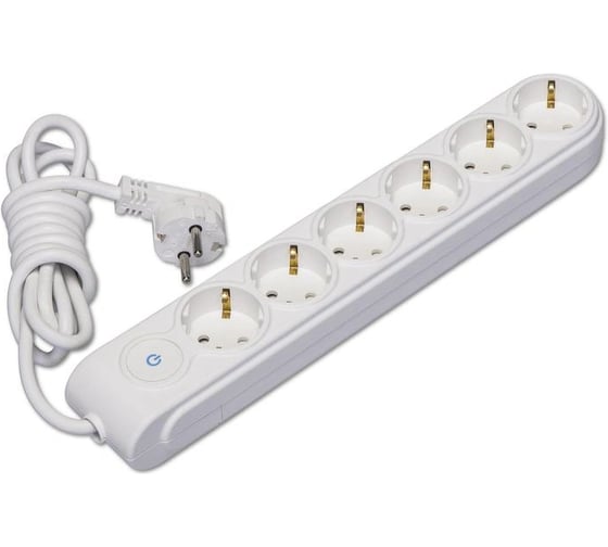 Удлинитель MAKEL 6х3м, с заземлением, 16А, защитные шторки, с выключателем, сечение 3х1.5 N6310044