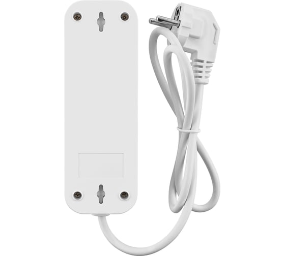 Удлинитель сетевой TDM ELECTRIC 3 розетки, 1,5 метра, с заземлением, ПВС 3х0,75 мм2 10А 250В, белый, SQ1303-1040