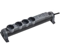 Удлинитель IEK COMFORT У04К 4 места 5м 3х1,5мм2 16А черный 694687