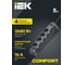 Удлинитель IEK COMFORT У04К 4 места 5м 3х1,5мм2 16А черный 694687 4