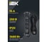 Удлинитель IEK COMFORT У04К 4 места 5м 3х1,5мм2 16А черный 694687 5