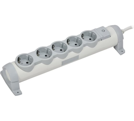 Удлинитель IEK COMFORT У05К 5 мест 5м 3х1,5мм2 16А белый 694685