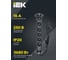 Удлинитель IEK COMFORT У06К 6 мест 1,5м 3х1,5мм2 16А черный 694609 5