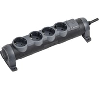 Удлинитель IEK COMFORT У04К 4 места 1,5м 3х1,5мм2 16А черный 694604