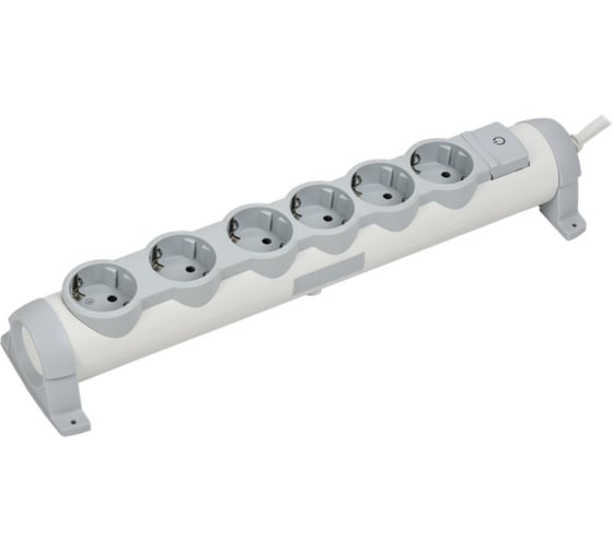 Удлинитель IEK COMFORT У06К 6 мест 5м 3х1,5мм2 16А белый 694695