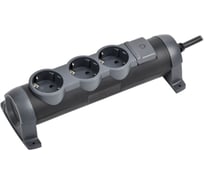 Удлинитель IEK COMFORT У03К 3 места 1,5м 3х1,5мм2 16А черный 694601