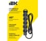 Удлинитель IEK STANDARD У05 5 мест 1,5м 3х1,5мм2 16А черный 695046 4
