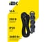Удлинитель IEK STANDARD У03 3 места 5м 3х1,5мм2 16А черный 695020 3