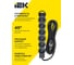Удлинитель IEK STANDARD У06 6 мест 5м 3х1,5мм2 16А черный 695051 4