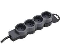 Удлинитель IEK STANDARD У04 4 места 3м 3х1,5мм2 16А черный 695028