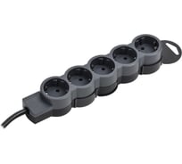 Удлинитель IEK STANDARD У05 5 мест 3м 3х1,5мм2 16А черный 695047