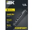 Удлинитель IEK COMFORT У06К 1,5м 3х1,5мм2 16А USB A+C 20Вт черный 694618 6
