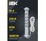 Фильтр сетевой IEK COMFORT СФ-06К 16А 3м 3х1,5мм2 белый 694697 8