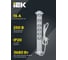 Фильтр сетевой IEK COMFORT СФ-06К 16А 1,5м 3х1,5мм2 белый 694656 8