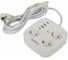 Удлинитель электрический Intro UGES330-W-4USB с заземлением с выключателем 3 розетки + 4xUSB A+C 3м 10А белый Б0069727 1