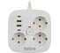 Удлинитель электрический Intro UGES330-W-4USB с заземлением с выключателем 3 розетки + 4xUSB A+C 3м 10А белый Б0069727 3