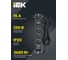 Удлинитель IEK COMFORT У05К 5 мест 3м 3х1,5мм2 16А черный 694688 5