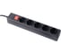 Сетевой фильтр Filum FL-SP5-3.0M-BL черный, 2200 Вт., 5 розеток, шнур 3.0 м., 00-01254069 5