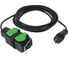 Удлинитель силовой ЭРА GREEN LINE UDL-KG-2x2, 5m-5m-IP44 с крышками 4 розетки 5м КГ 2x2. 5мм2 IP44 Б0072575 1
