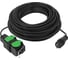 Удлинитель силовой ЭРА GREEN LINE UDL-KG-2x2,5m-30m-IP44 с крышками 4 розетки 30м КГ 2x2.5мм2 IP44 Б0072578 1