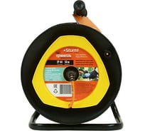 Удлинитель Sturm FR-6-50 шнур. желтый пласт. кат. садовый ГОСТ б/з ПВС 2х0,75 6A 50м IP44 FR-6-50