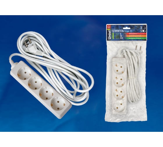 Бытовой удлинитель Uniel S-GCD4-5 2900