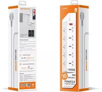 Сетевой удлинитель Perfeo LDNIO SC10610 2м/10 розеток EU_UK_US/ 2500W/ 6 USB: QC 3.0+PD 3.0 30W/ White LD_D0426