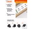 Сетевой удлинитель Perfeo LDNIO SC10610 2м/10 розеток EU_UK_US/ 2500W/ 6 USB: QC 3.0+PD 3.0 30W/ White LD_D0426 7