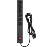 Сетевой фильтр Buro 600SE-16-1.8-B 1.8м (6 розеток) черный (коробка) 2098581