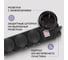 Сетевой фильтр Buro 300MDP-5-B 5м (3 розетки) черный (коробка) 2020037 2