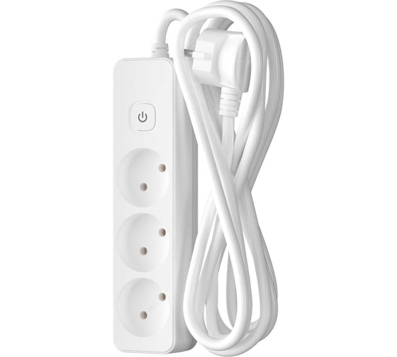 Сетевой удлинитель ФОТОН 10-53S, 5м, 3 розетки, 10А, с выключателем, Белый 24747 1