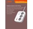 Сетевой удлинитель Perfeo LDNIO SE3436 2м 3 розетки 3250W 4 USB: QC 4.0+PD 3.0+PPS GAN 65W White LD_D0425 4