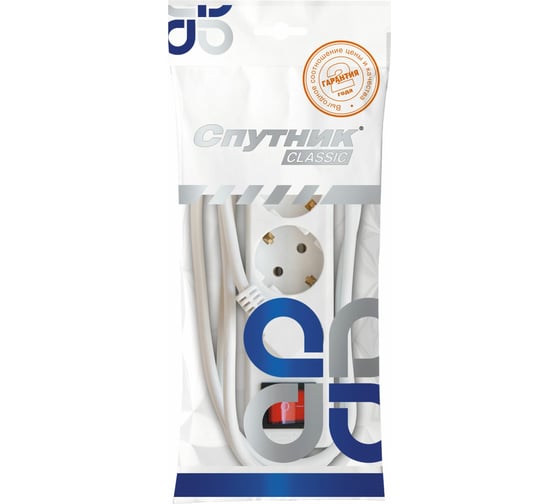 Сетевой удлинитель Спутник ВК-303 1,8м