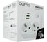 Сетевой фильтр QUMO Power Block Light 4SPBARU (P-0008), 2 розетки, 2500 Вт, 10A, 2 USB-A, 1 USB-C (2,1A Max), цвет белый 56033 6