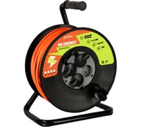 Удлинитель на катушке без заземления Perfeo RU ENERGY 30м 4гн 16А ПВС 2х1,5 IP44 30025942