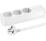 Сетевой удлинитель Perfeo REAL STRIP 2,0м, 3 розетки, 16А, 3500 Вт, белый._ 30025595 1