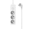 Сетевой удлинитель Perfeo REAL STRIP 3,0м, 3 розетки, 16А, 3500 Вт, белый. 30025597 2