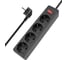 Сетевой фильтр 5bites GARDA 4S / 3*0.75мм2 / 1м / BLACK SP4B-510 1