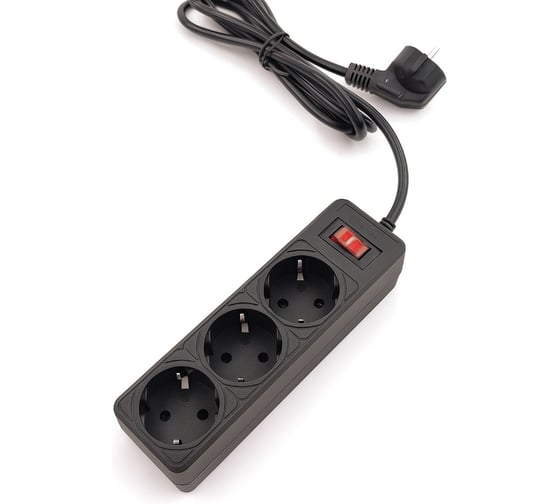 Сетевой фильтр 5bites GARDA 3S / 3*0.75мм2 / 0.5м / BLACK SP3B-505U