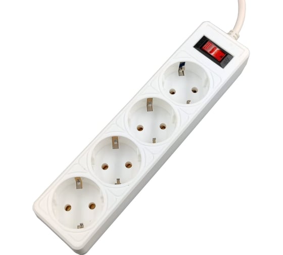Сетевой фильтр 5bites GARDA 4S / 3*0.75мм2 / 1м / WHITE SP4W-510