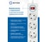 Сетевой фильтр 5bites GARDA 4S / 3*0.75мм2 / 1м / WHITE SP4W-510 4