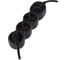 Удлинитель электрический Jazzway EX-03GS-150-bk (3 x 1,5м) 3 розетки, заземление, шторки, выключатель 5075740 1