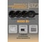 Удлинитель электрический Jazzway EX-03GS-150-bk (3 x 1,5м) 3 розетки, заземление, шторки, выключатель 5075740 2