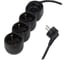 Удлинитель электрический Jazzway EX-03GS-300-bk (3 x 3м) 3 розетки, заземление, шторки, выключатель 5075726 1