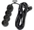 Удлинитель электрический Jazzway EX-03GS-500-bk (3 x 5м) 3 розетки, заземление, шторки, выключатель 5075764 1