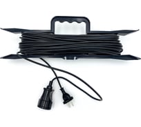 Удлинитель на рамке SVET 30м/1розетка (ПВС 2x0,75) 6А/1300Вт без заземления УХ6-1-30-Р SV0423-0005