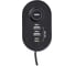 Удлинитель электрический Jazzway EX-03GS-150-bk (3 x 1,5м) 3 розетки, заземление, шторки, выключатель с подсветкой IP20 черный 5075740 5075450 9